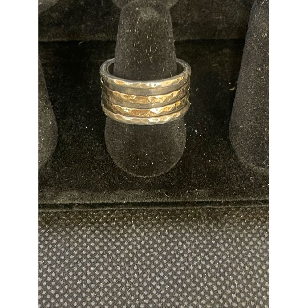 Silver and Rose Gold Ring - Picture 3 of 5